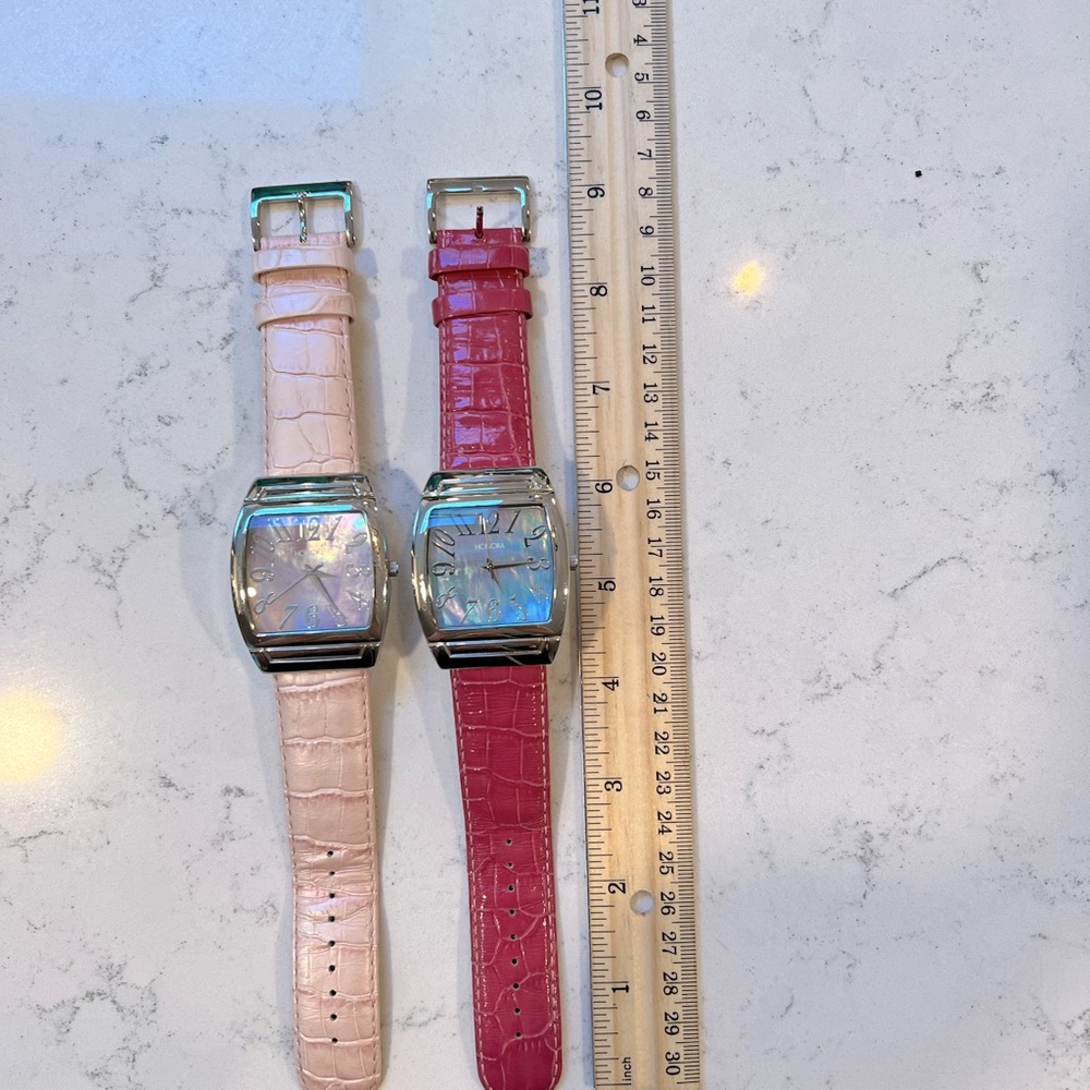 2 Honora mother of pearl watches
